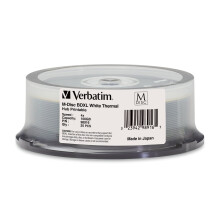 Verbatim M DISC BDXL 100GB 4X Hub termico bianco stampabile - Perno da 25 pezzi