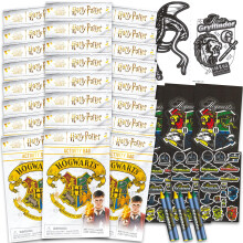 Harry Potter Roxfort Szletsnapi Party kedvenc kszlet - Csomag 24 Roxfort Hz Harry Potter jtkcsomaggal | Mini kifestoknyv-matrick, tovbbi ts