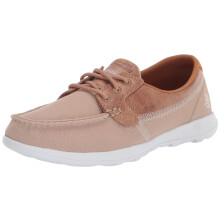 Skechers Performance Women's Go Walk Coral Boat Shoe natural 7 M US