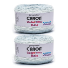Caron Colorama Halo Cake Caron Bluestone Frost Garn - 2 pakke med 8 oz/226,79 g - 71% Akryl 18% Nylon 11% Polyester - #5 Volumin?s - 60 Yards til