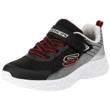 Skechers Kids Sneakers Microspec II, Nero/Argento, 13 Bambino