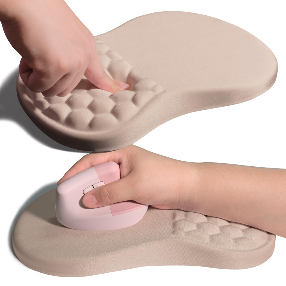 Armanza Ergonomisches Mauspad Zur Gelenk- Und Handgelenkst Tze Mit Memory-Schaum-Kissen, Massage-Bump, Karpaltunnel-Schmerzlinderung, Mauspad Mit-image