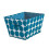 Cesta de Armazenamento iDesign Dot, Caixa Angulada Média com Alças Duplas - Azul 3