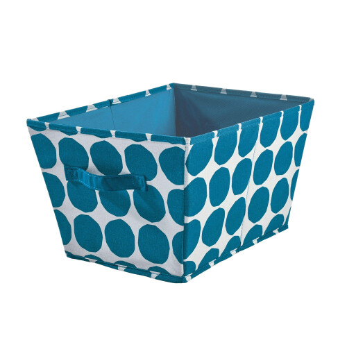 Cesta de Armazenamento iDesign Dot, Caixa Angulada Média com Alças Duplas - Azul 2