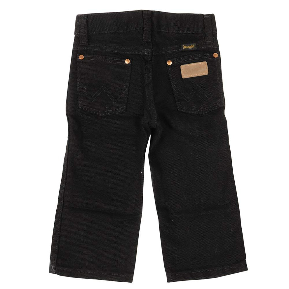 Wrangler Men's Big Boys' 13MWZ Cowboy Cut Original Fit Jean  Overdyed Black  10 Slim