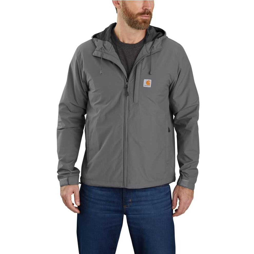 Carhartt mens Rain Defender Relaxed Fit Lightweight Jacket Work Utility Outerwear  Steel  Medium US