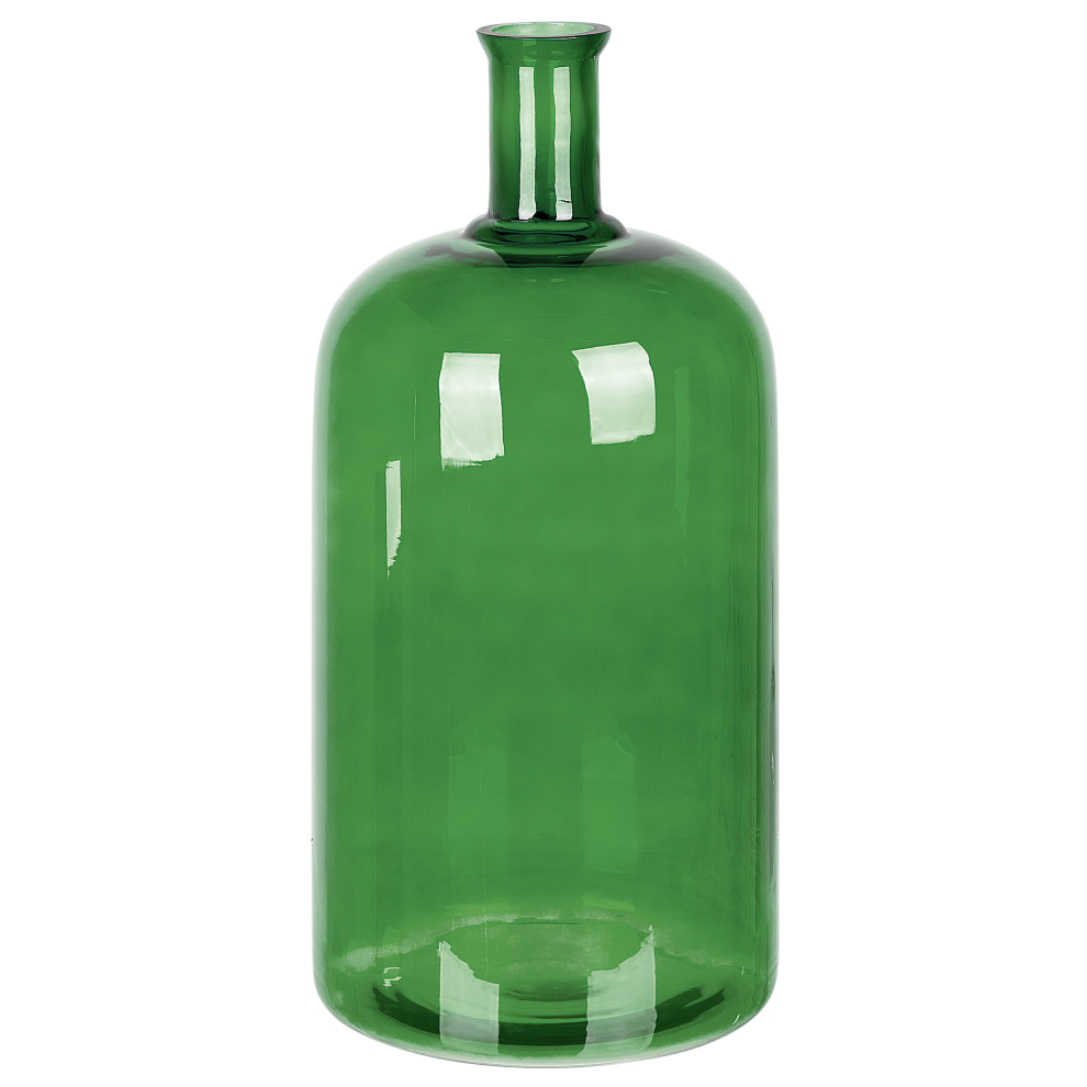 Flower Vase KORMA Glass 45 cm Emerald Green