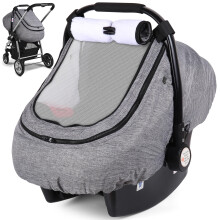 Coprisedile auto Rquite, coprisedile invernale per neonati, impermeabile, per neonati e bambini, caldo e accogliente, con finestra a 2 strati, gr