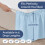 Saia de Cama com Franja - Azul Claro - para Camas de Tamanho Duplo com Queda de 24 Polegadas 4