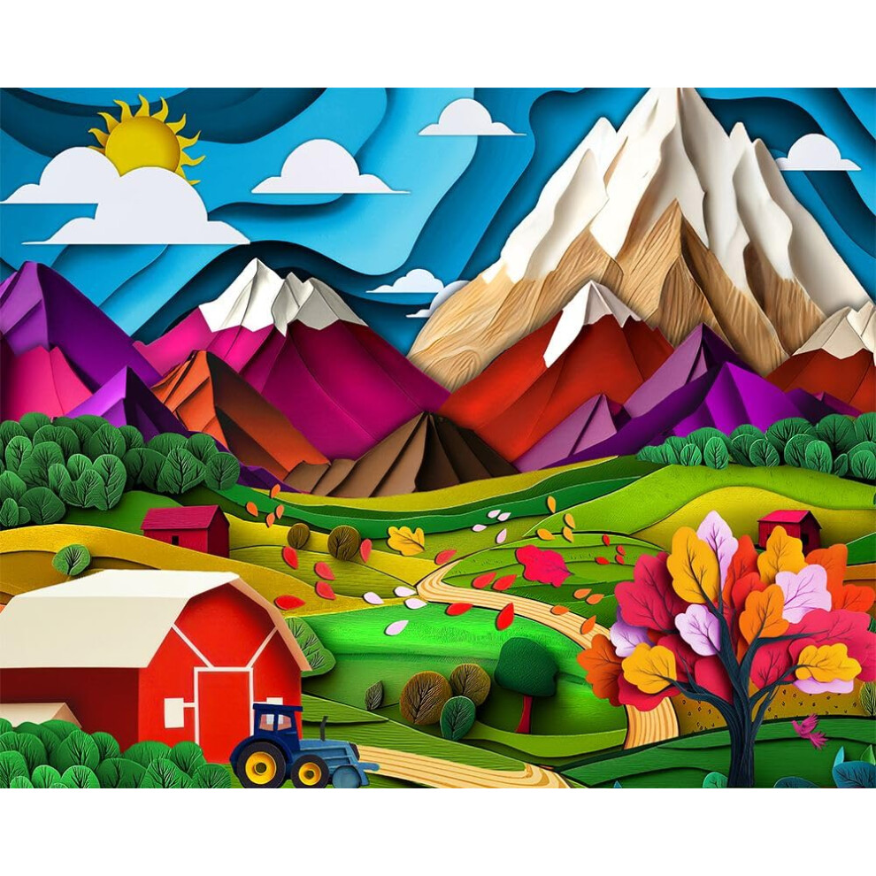 Photos - Jigsaw Puzzle / Mosaic Springbok Nature's Collage 500 Piece Jigsaw Puzzle for Adults - Vibrant Cut Paper and Quilling Image - Unique Cut Pieces - M