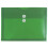 JAM PAPER Plastic Envelopes with Button & String Tie Closure - Letter Booklet - 9 3/4 x 13 - Green - 12/Pack 1