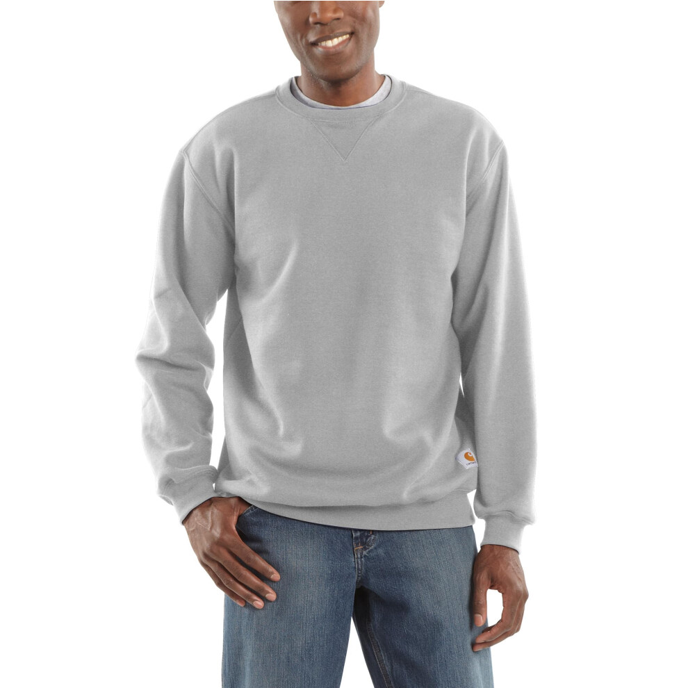 Carhartt mens Midweight Crewneck novelty athletic sweatshirts  Heather Gray  Small US