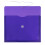 JAM PAPER Plastic Envelopes with Button & String Tie Closure - Letter Booklet - 9 3/4 x 13 - Purple - 12/Pack 2
