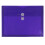 JAM PAPER Plastic Envelopes with Button & String Tie Closure - Letter Booklet - 9 3/4 x 13 - Purple - 12/Pack 1