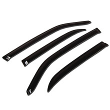 TuningPros WV-242 Finestra Visor Deflector Rain Guard Dark Smoke 4-PC Set