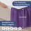 Saia de Cama em Camadas - Roxo - para Camas de Tamanho Total com Queda de 24 Polegadas 4
