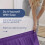 Saia de Cama em Camadas - Roxo - para Camas de Tamanho Total com Queda de 24 Polegadas 3