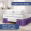Saia de Cama em Camadas - Roxo - para Camas de Tamanho Total com Queda de 24 Polegadas 2
