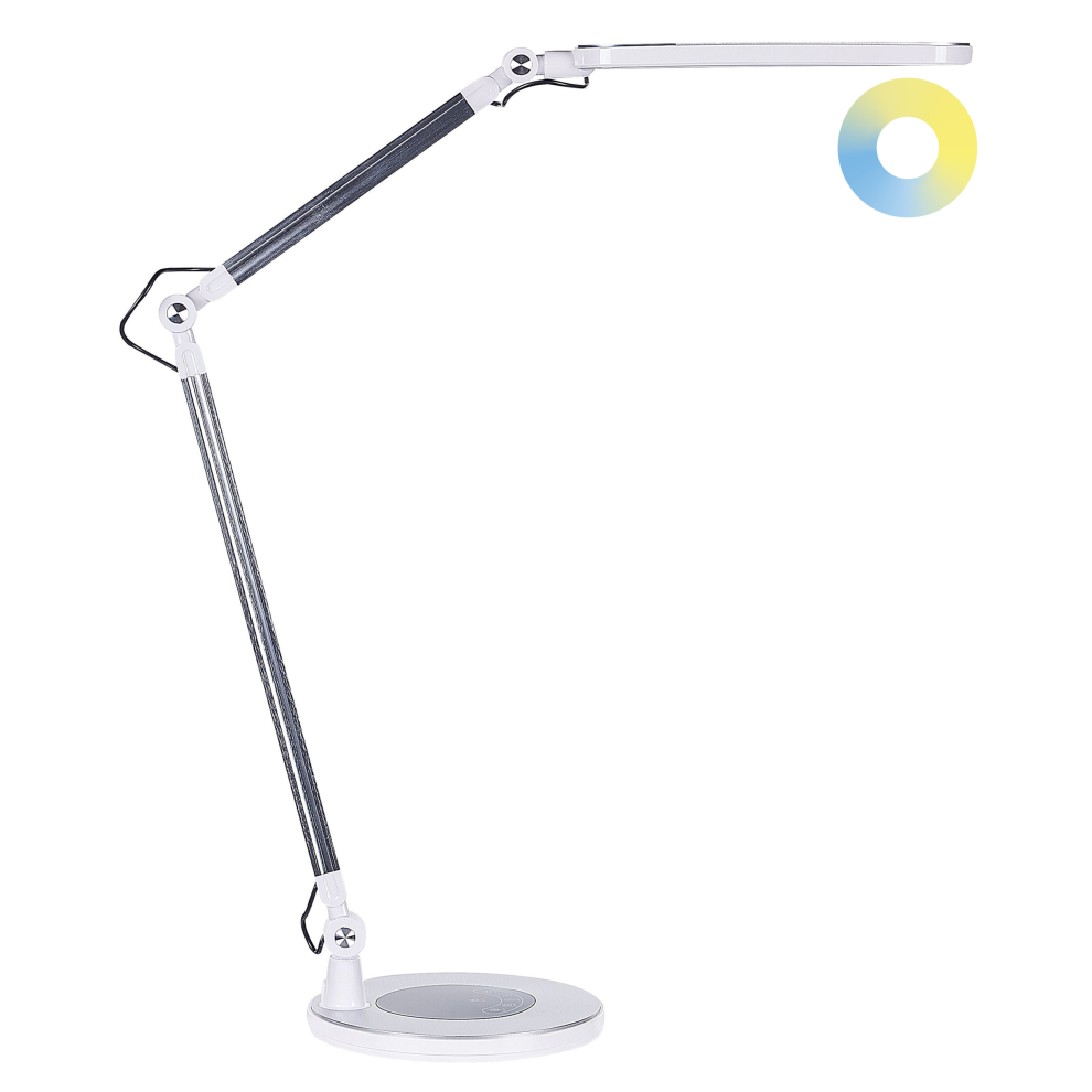 LED Desk Lamp GRUS with Dimmer Metal Silver