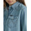 Wrangler Wrangler Kvinders k?reste Denim Snap Closure Shirt Glacier 4