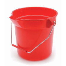 Rubbermaid Inc 296300Red Round Bucket 10 Quarts Red