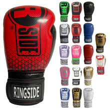 Ringside Apex Bag Gloves IMF-Tech Boxhandschuhe mit sicherer Handgelenkstütze, synthetische Boxhandschuhe für Männer und Frauen, Purpurrot und Sc