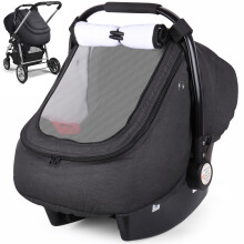 Rquite Baby-Autositzbezug, wasserdicht, Schwarz