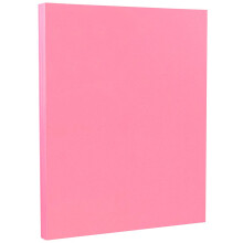 JAM PAPER Farbiger 65-Pfund-Karton – 8,5 x 11 Deckblatt – 176 g/m² – Ultra Pink – 50 Blatt/Packung
