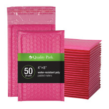 Quality Park Bubble Mailers, 4 x 8 Envelopes de Envio, Auto-Colar, Pequenas Envelopes Almofadadas