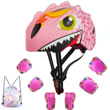 Capacete para Crianças com Design 3D de Dinossauro para Idades de 2 a 8 Anos