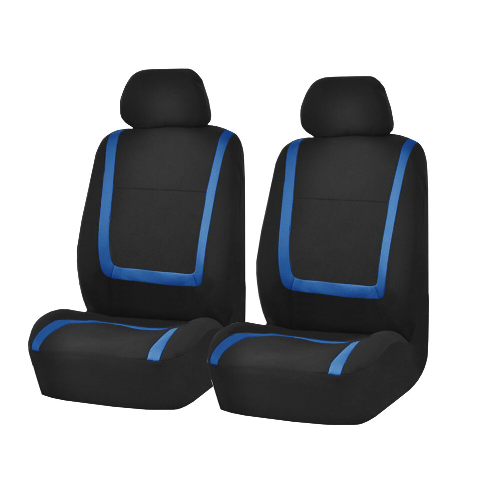 Fh Group Car Seat Covers Front Set In Cloth -Car Seat Covers For Low Back Car Seats With Removable Headrest Universal Fit Automotive Seat Covers Washa 842319113060