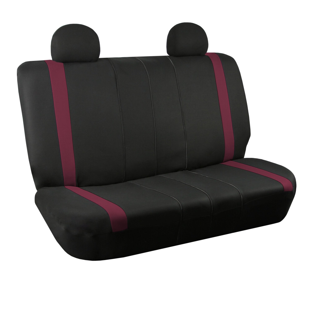 Fh Group Car Seat Covers Rear Set Cloth - Car Seat Covers With Removable Headrest Universal Fit Automotive Seatcovers Washable Car Seatcover For Suv S 196342109423