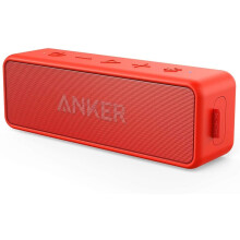 Anker SoundCore 2 Przenosny glosnik Bluetooth z lepszym basem 24-godzinny czas odtwarzania Zasieg Bluetooth 66 stσp Wodoodpornosc IPX5 i wbudowany mi