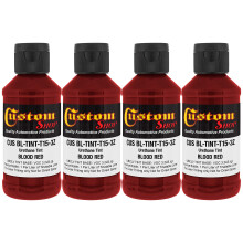 Concentrato per tinta uretanica Custom Coat da 3 once (colore rosso sangue) per la colorazione di rivestimenti per cassoni di camion (confezione
