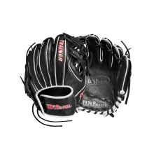 Luvas de Treino de Basebol Wilson 27.5” Infield Pancake - Mão Direita, Preto/Vermelho