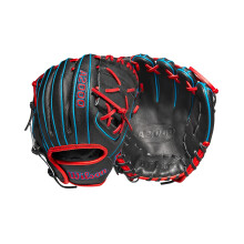 Wilson 2022 A2000 Pedrioa Fit X2SS 11"""" Infield Baseballhandschuh - Schwarz/Rot/Blau Rechtsh  nder
