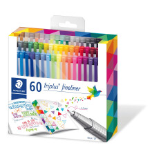 STAEDTLER Fineliner kolmiosainen 60 kpl