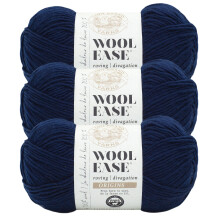 Priadza Lion Brand Wool-Ease Roving Origins 100% vlnen priadza na pletenie a h ckovanie, n morn cka modr , 3 ks