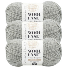 Lion Brand Yarn Wool-Ease Roving Origins 100% wollen garen voor breien en haken Heather Grey 3-pack