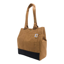 Carhartt, Bolsa Vertical Resistente al Agua con Cierre a Presión, Marrón