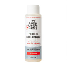 Shampoo SKOUT'S HONOR Probiotic para Alívio de Coceira em Animais - Sem Medicamentos, Sem Fragrância, 16 Fl Oz