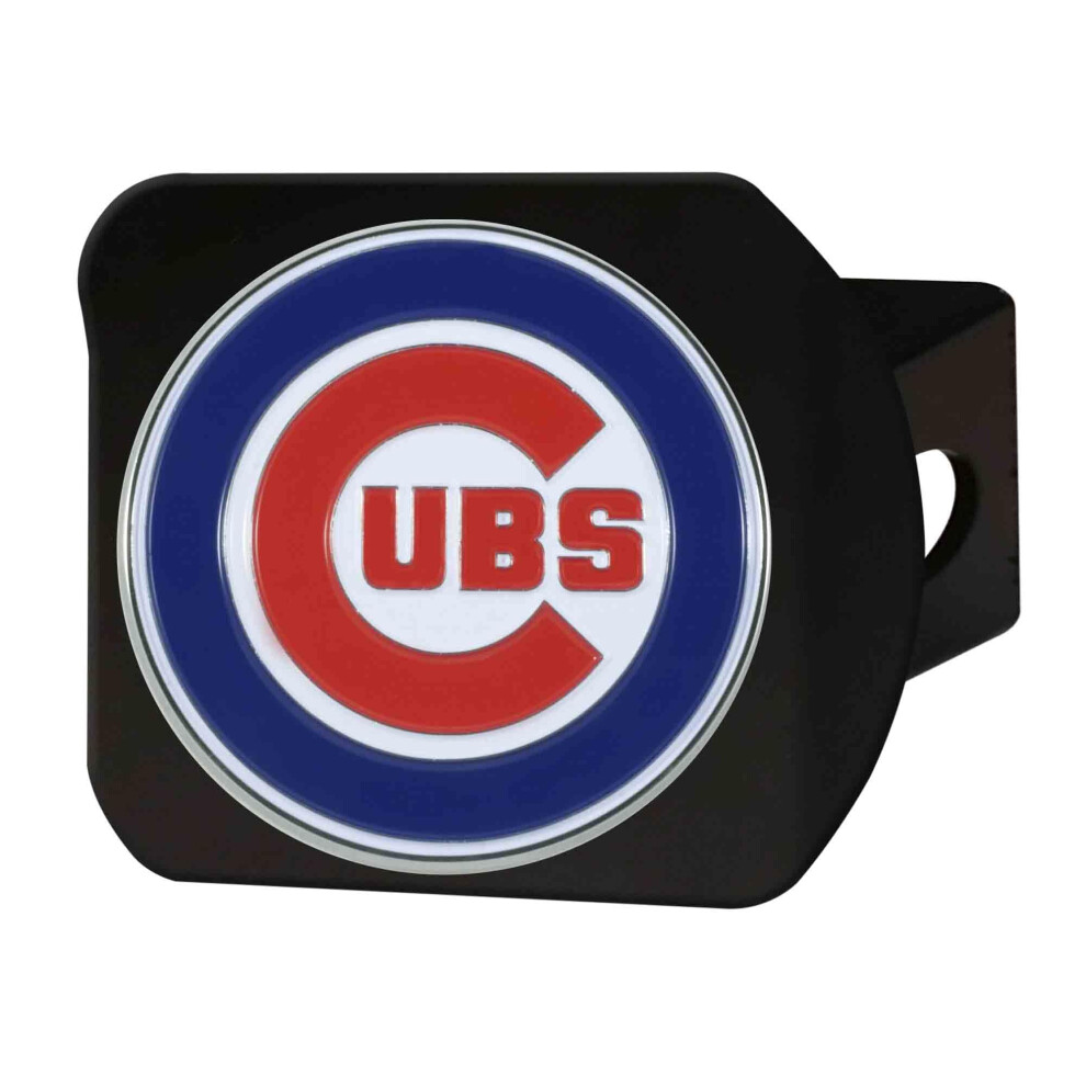 Fanmats 26538 Chicago Cubs Color Hitch Cover - Black 842281165388