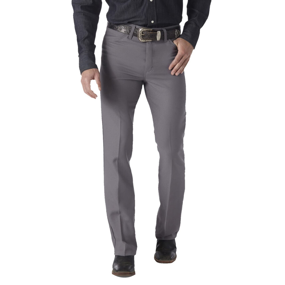 Wrangler Men's Wrancher Dress Jean Medium Gray 40x34