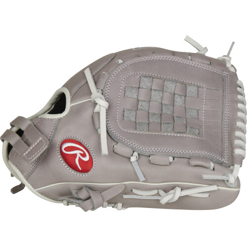Rawlings | R9 Series Fastpitch-Softballhandschuh | Basket Web | 12' | RHT | Grau 1