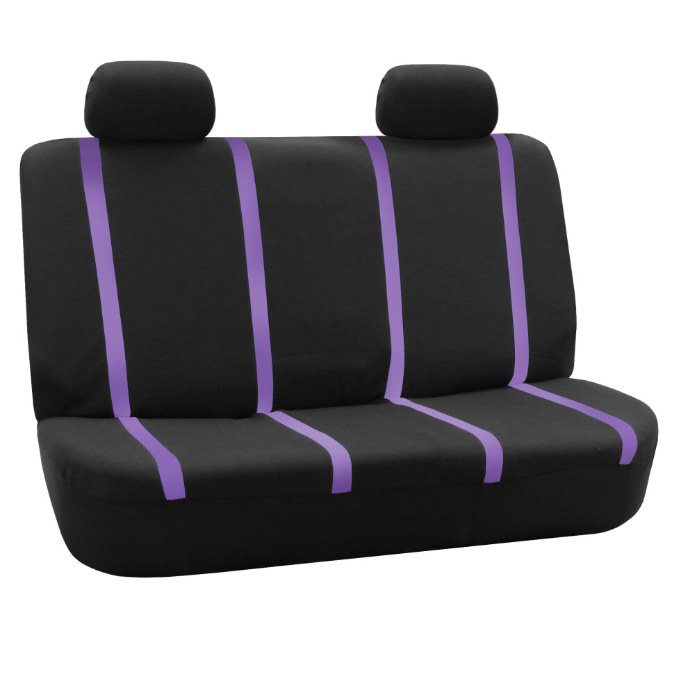 Fh Group Car Seat Covers Rear Set Cloth - Car Seat Covers With Removable Headrest Universal Fit Automotive Seatcovers Washable Car Seatcover For Suv S 196342109485