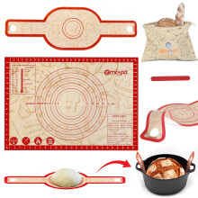 Zuurdesembrood bakbenodigdheden 2 stuks anti-aanbak siliconen bakmat voor Dutch Oven Herbruikbaar brood maken Gereedschappen en benodigdheden Gebakma