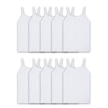 Fruit of the Loom Dvc tlka Tanky Cami-10 Pack-White Large