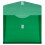 JAM PAPER Envelopes Plásticos de Expansão com Fecho de Gancho - 9 3/4 x 13 com Expansão de 2 Polegadas - Verde - 12/Pack 2