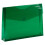 JAM PAPER Envelopes Plásticos de Expansão com Fecho de Gancho - 9 3/4 x 13 com Expansão de 2 Polegadas - Verde - 12/Pack 3