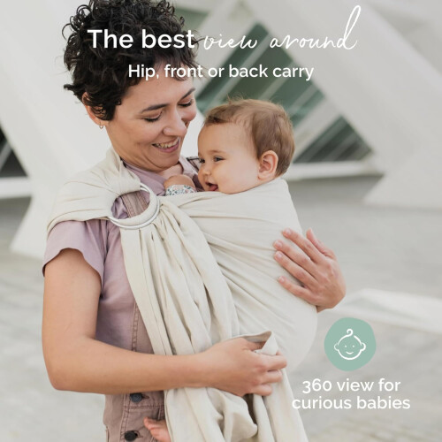 Porte-bébé BOBA Ring Sling en lin PAMPAS - BOBA 1